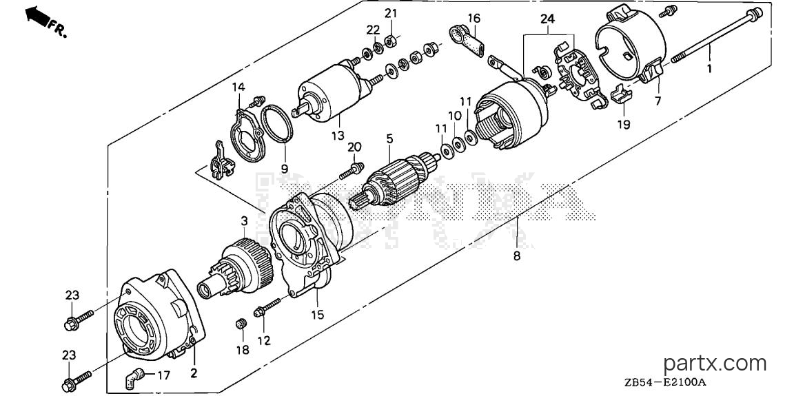 Honda EVD4010 ADV - STARTER MOTOR (1)