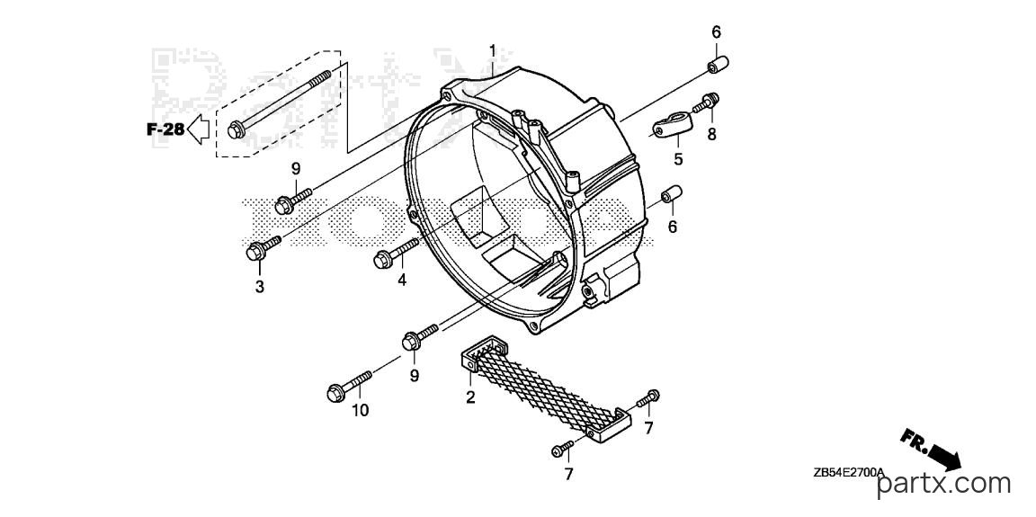 Honda EV4010 BA - FRONT HOUSING