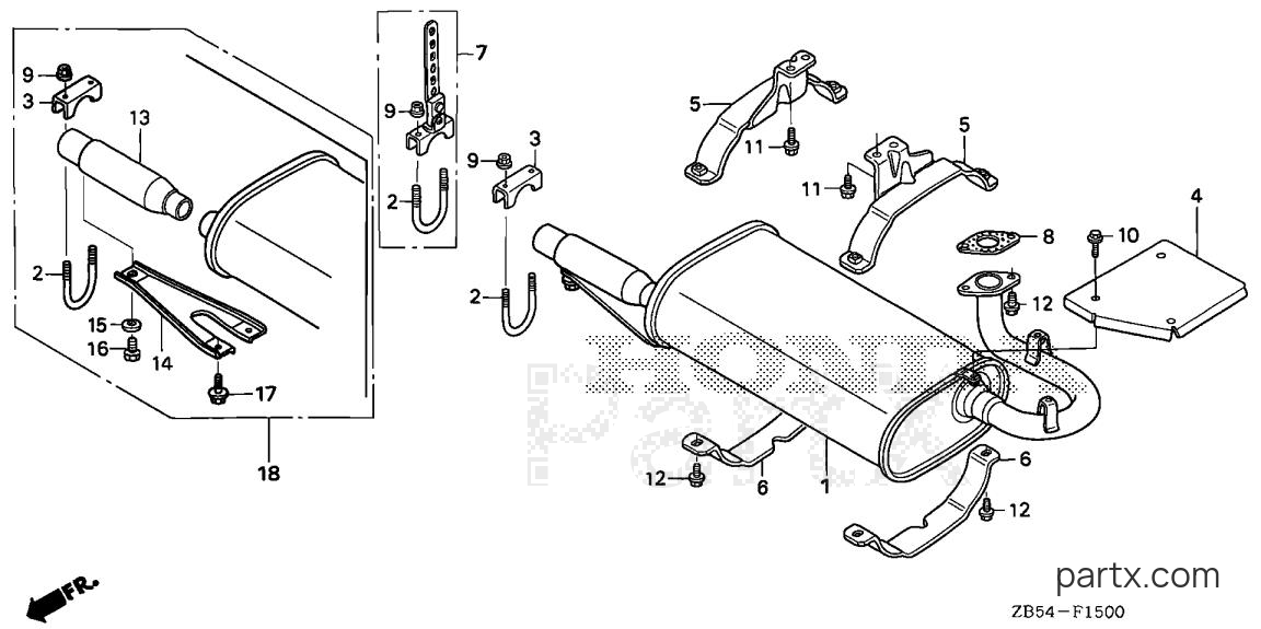 Honda EV6010 A - MUFFLER (1)