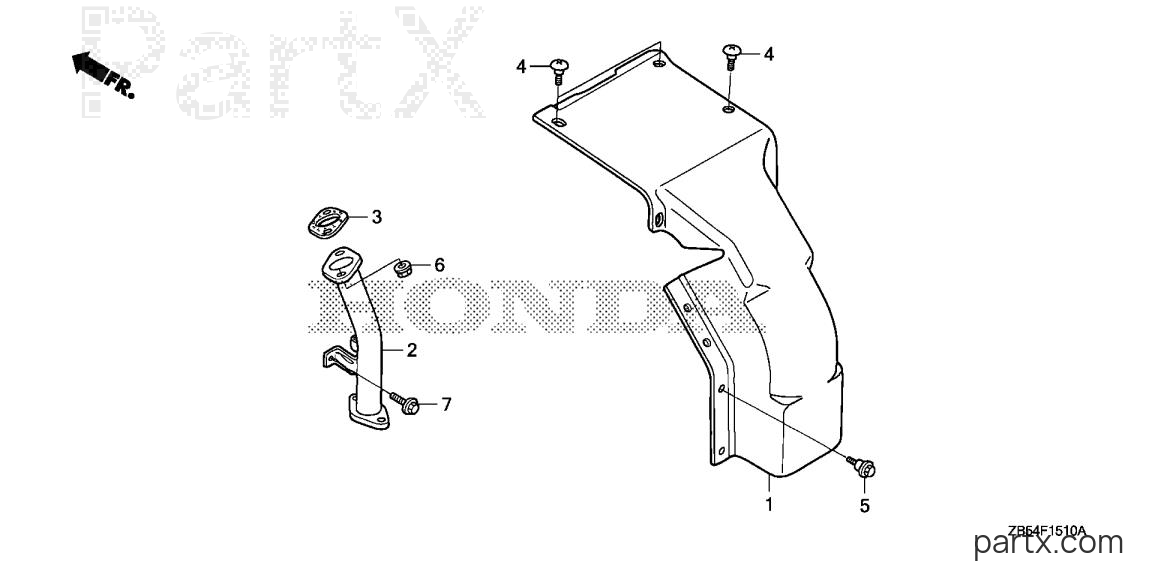 Honda EV4010 AC - EXHAUST PIPE