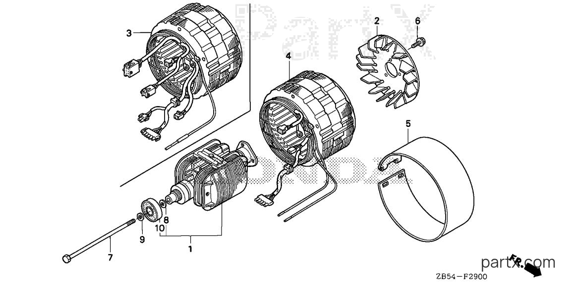 Honda EV4010 RA - ROTOR - STATOR