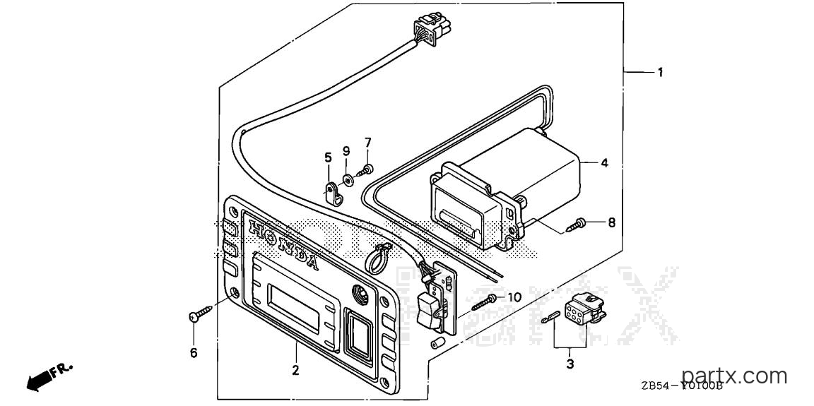 Honda EV4010 BA - REMOTE CONTROL PANEL