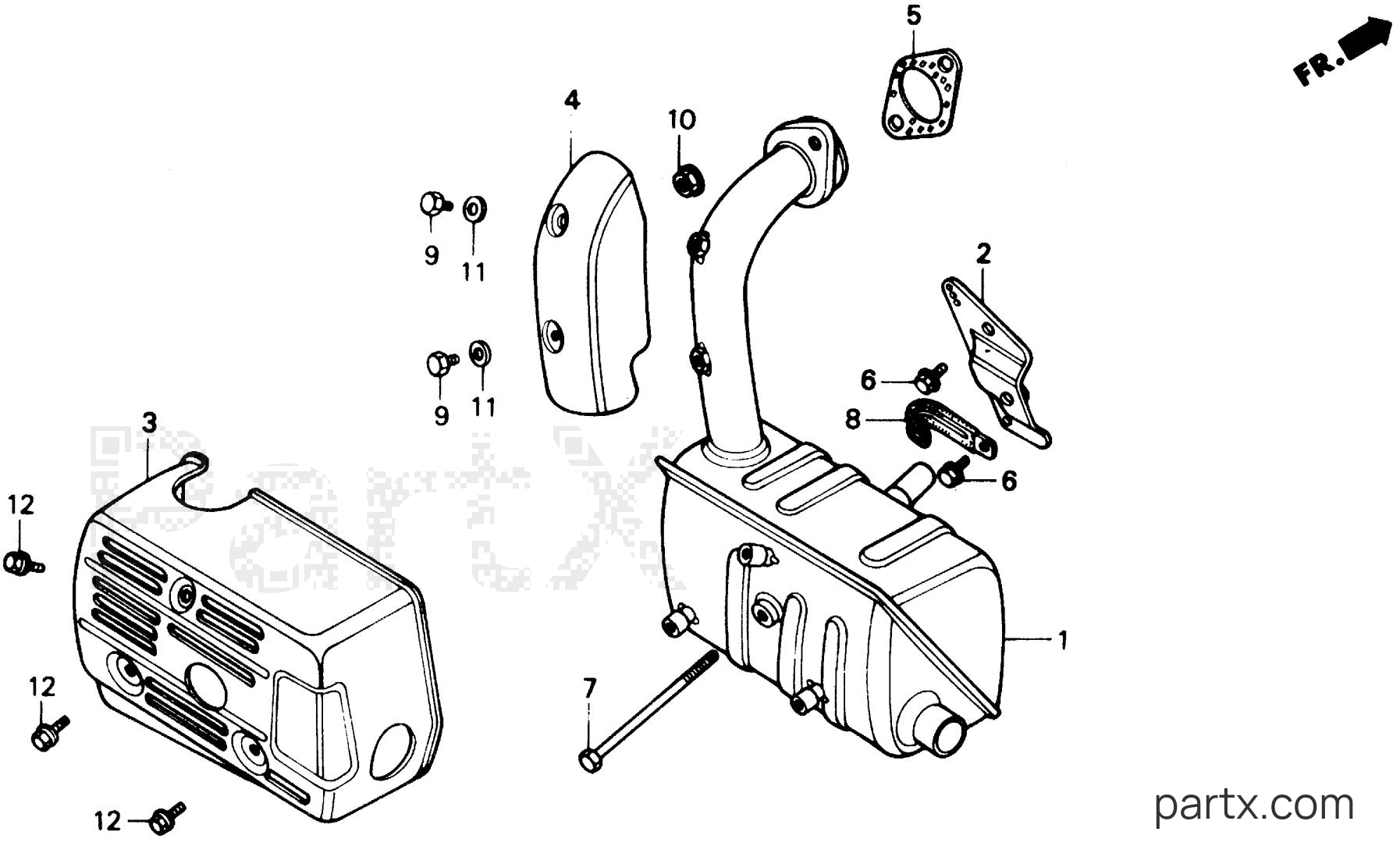 Honda HS35 A - MUFFLER