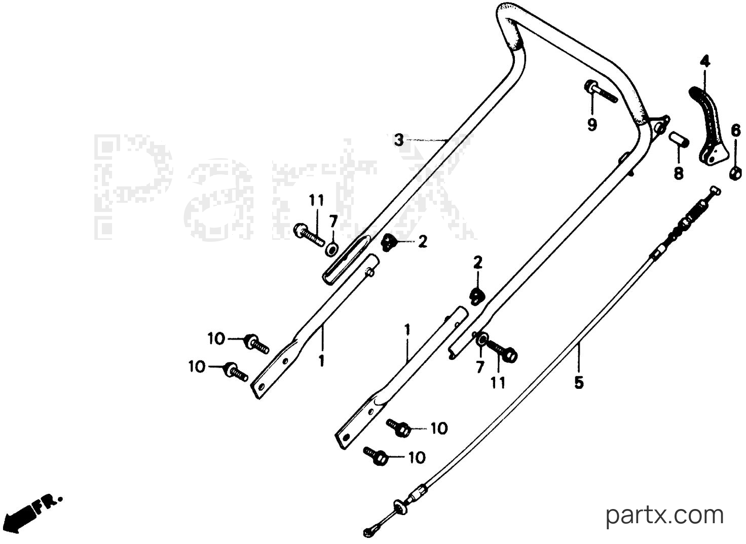Honda HS35 A - HANDLEBAR