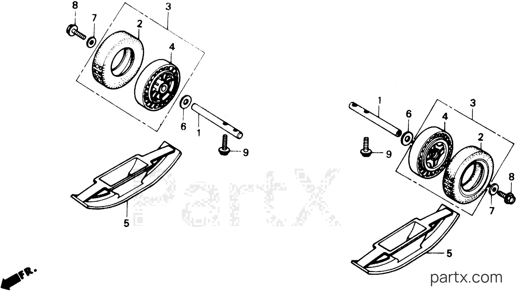 Honda HS35 A - WHEEL