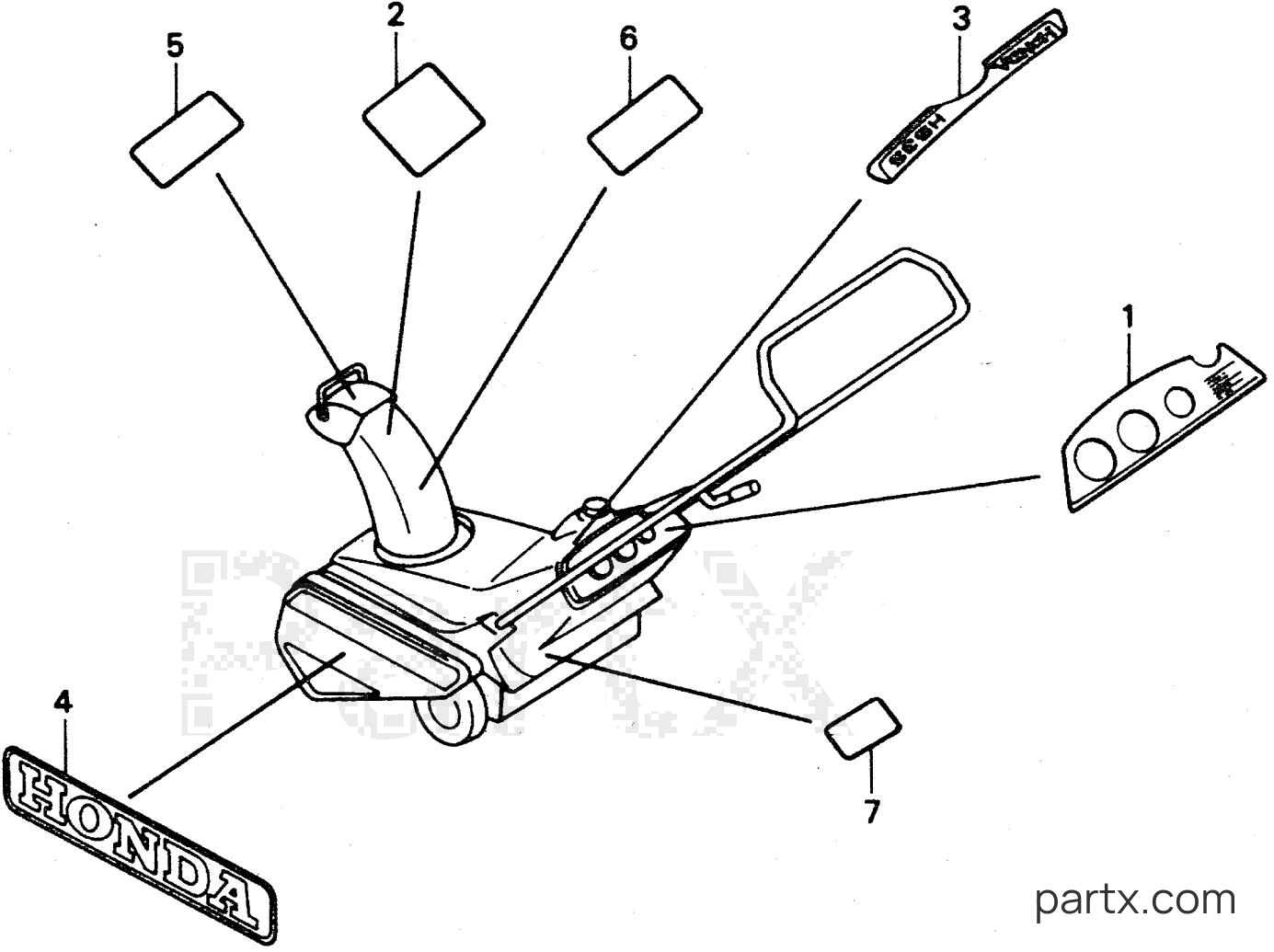 Honda HS35 A - LABELS