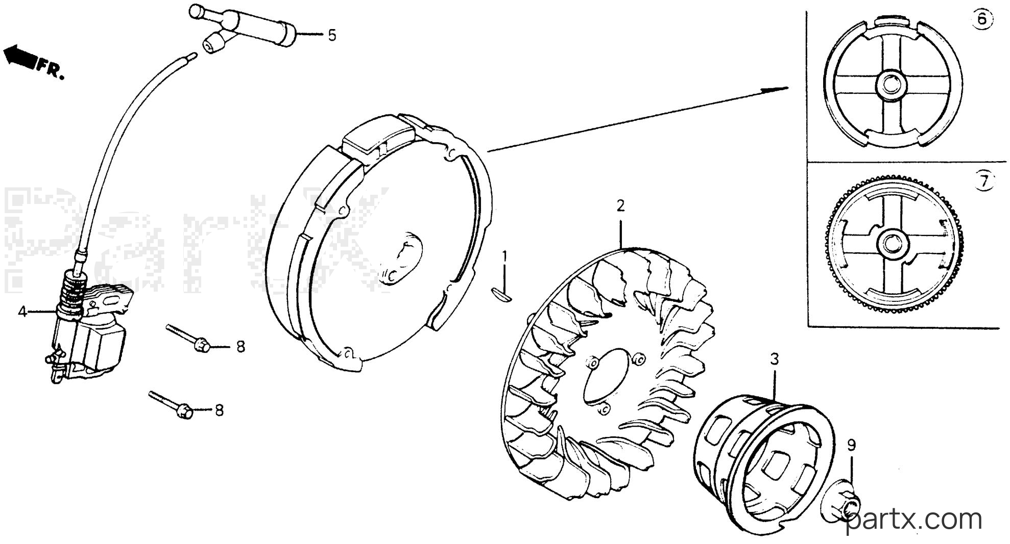 Honda HS55 TA - FLYWHEEL