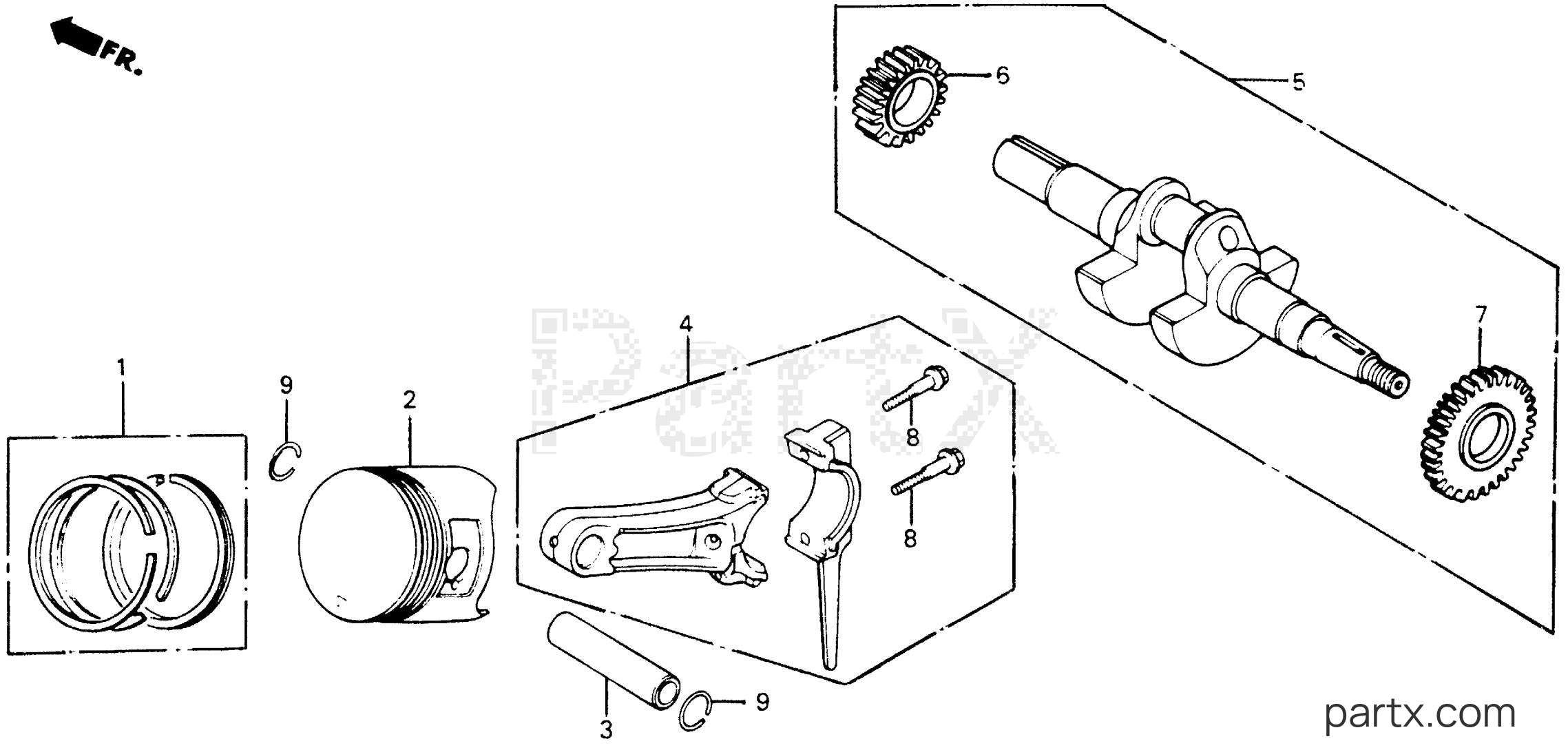 Honda HS55K2 TAS - PISTON