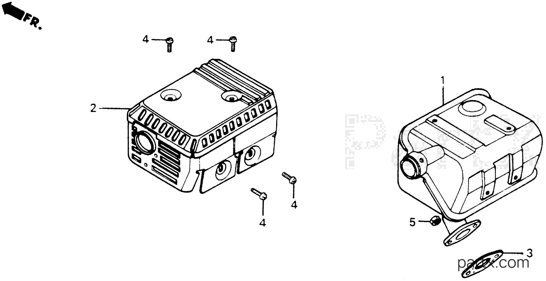 Honda HS55 TA - MUFFLER