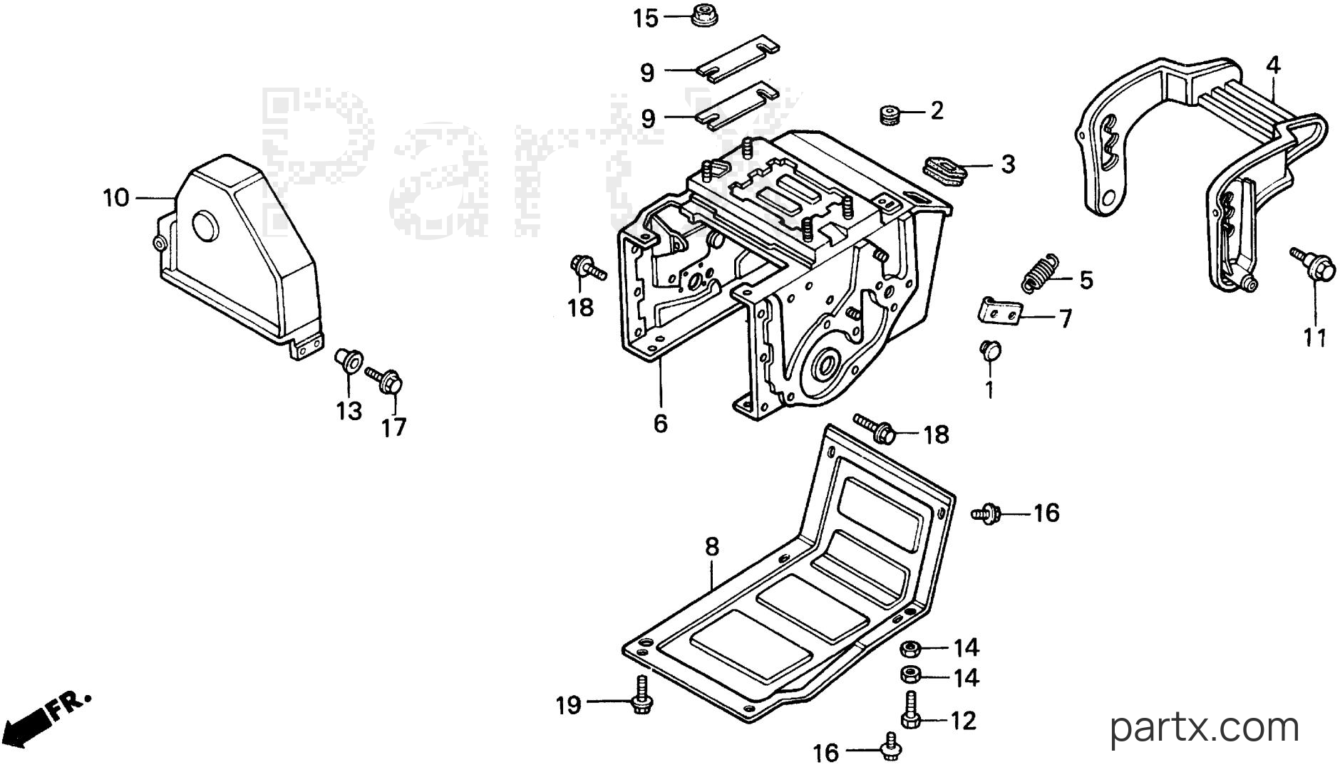 Honda HS80K1 TAS - ENGINE BED