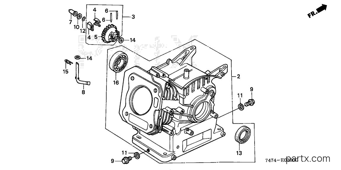 Honda HS521 AS - CYLINDER