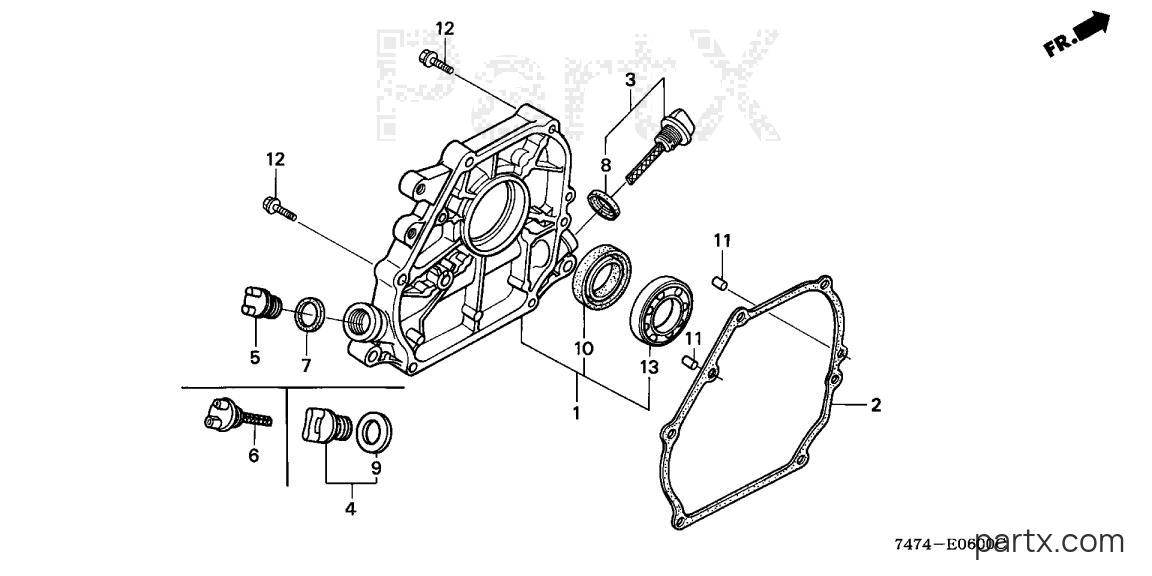 Honda HS521K1 AS - CRANKCASE COVER