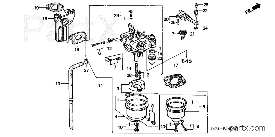 Honda HS621 AS/A - CARBURETOR