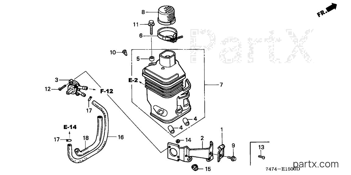 Honda HS621 A/C - AIR CLEANER