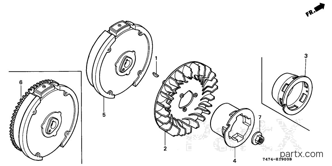Honda HS621 A/C - FLYWHEEL