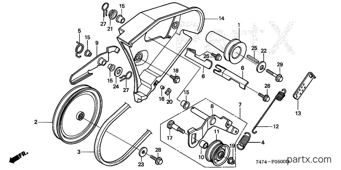 Honda HS521 A - DRIVE PULLEY