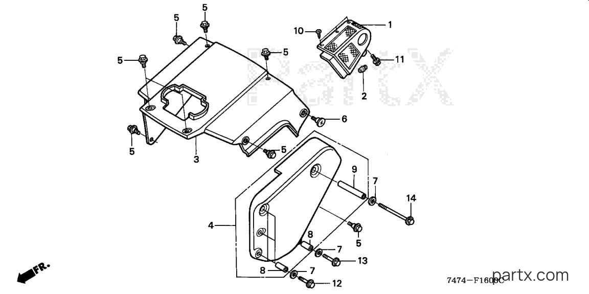 Honda HS621 AS/C - FRONT COVER
