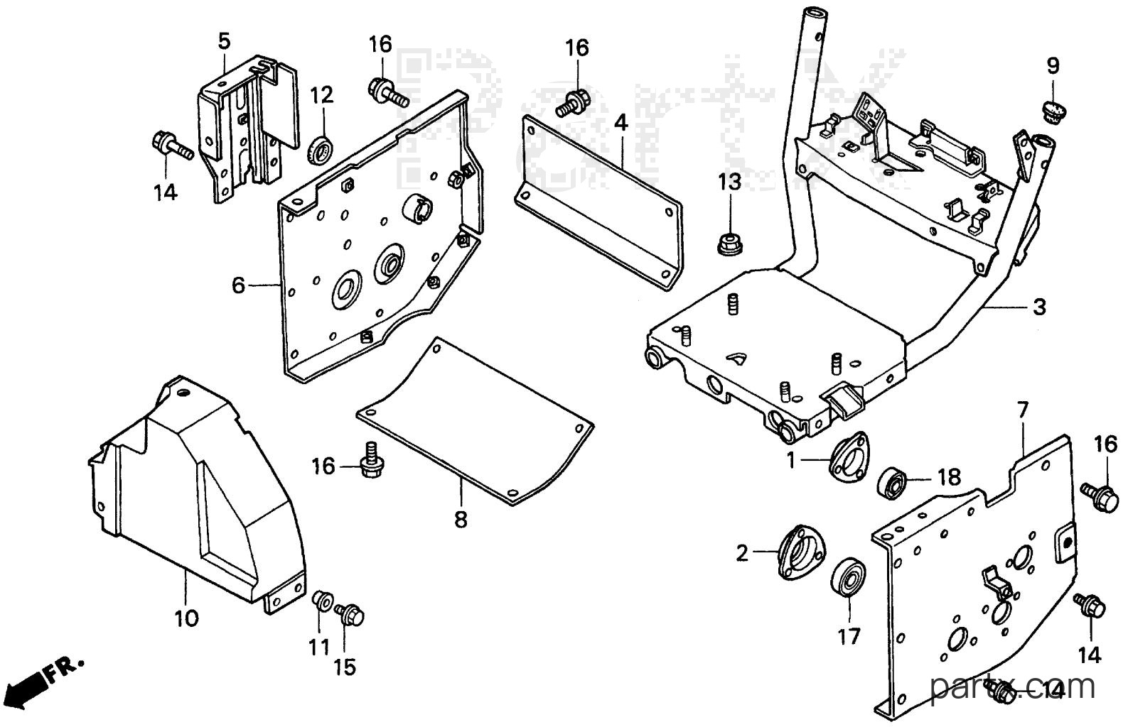 Honda HS624K1 TC/A - ENGINE BED