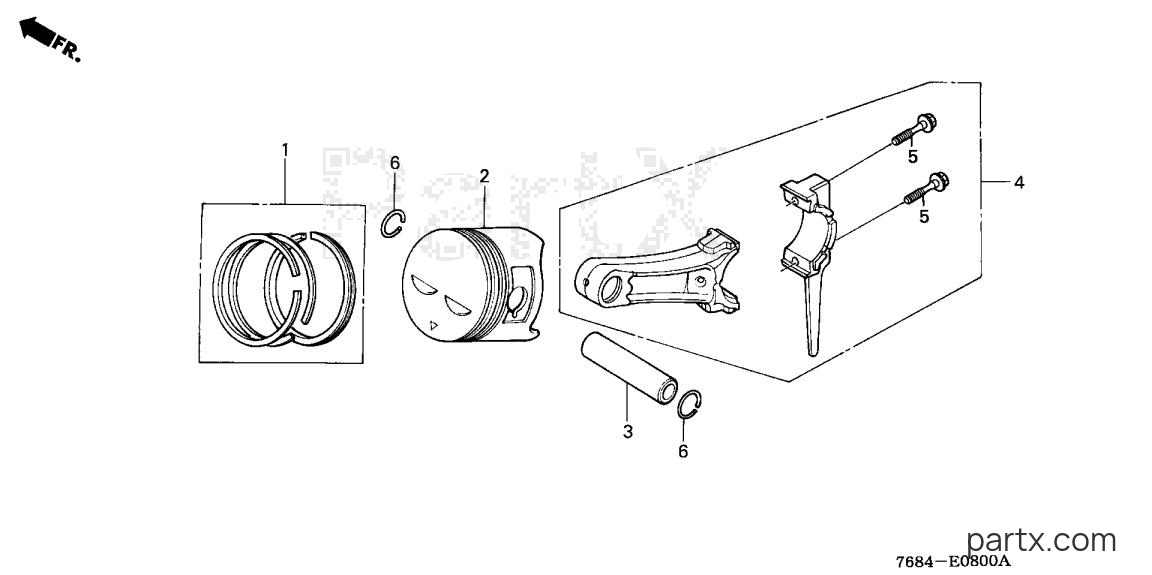 Honda HS928 TA - PISTON