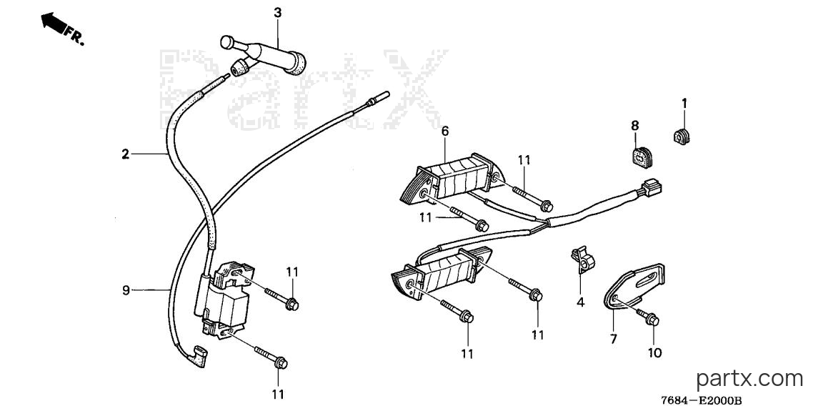 Honda HS928 WAS - IGNITION COIL