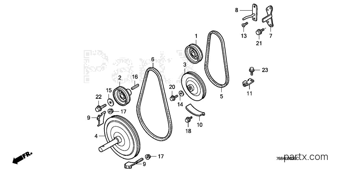 Honda HS928 TAS - DRIVEN PULLEY