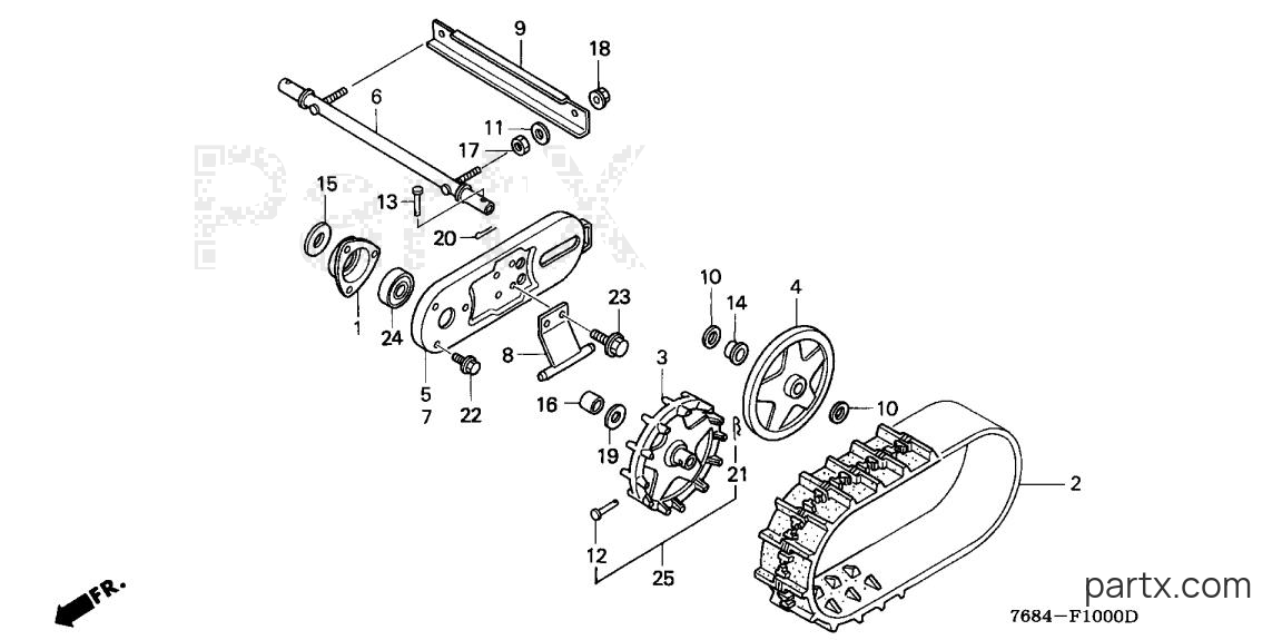Honda HS828K1 TA - CRAWLER