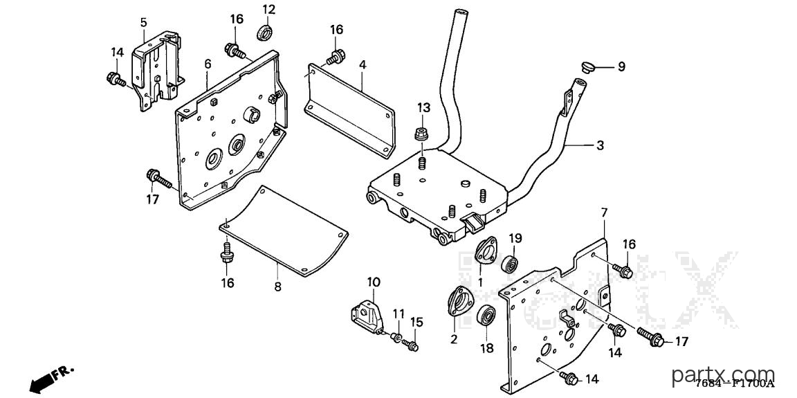 Honda HS828K1 WAS - ENGINE BED