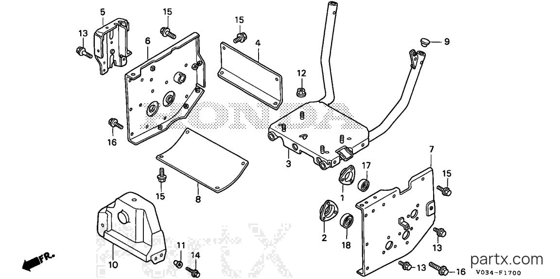 Honda HS1132 TAS - ENGINE BED