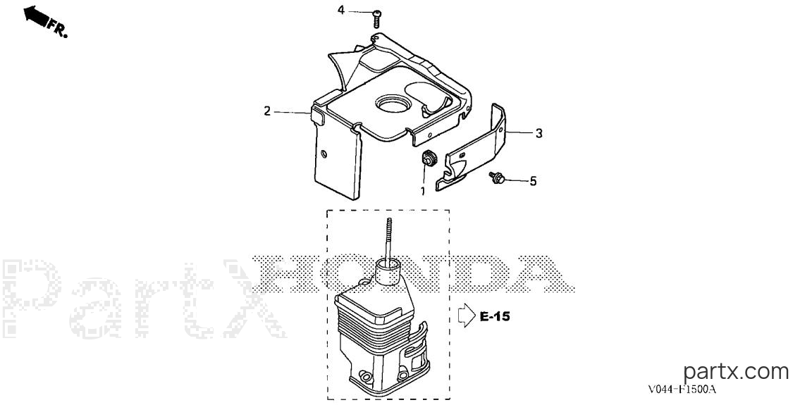 Honda HS724 WA - CONTROL COVER