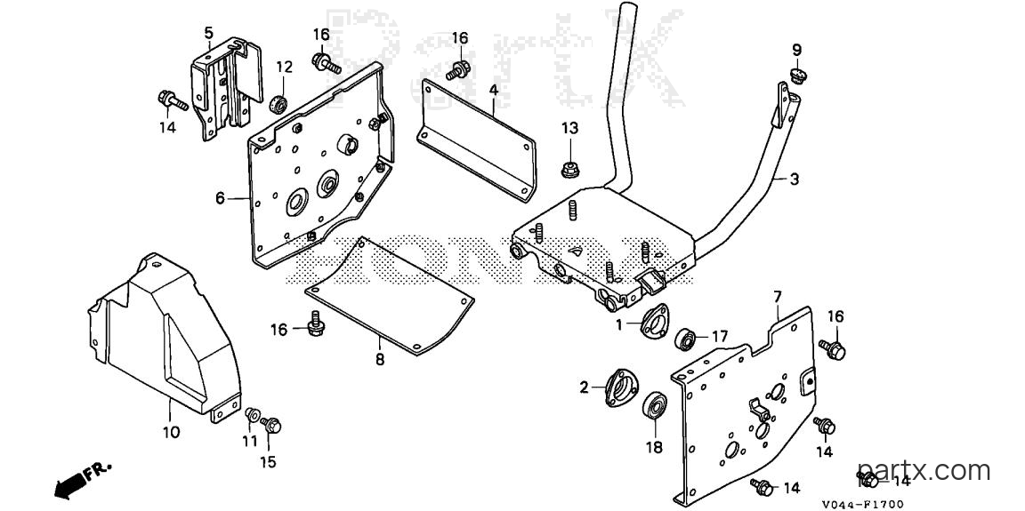 Honda HS724 WA - ENGINE BED