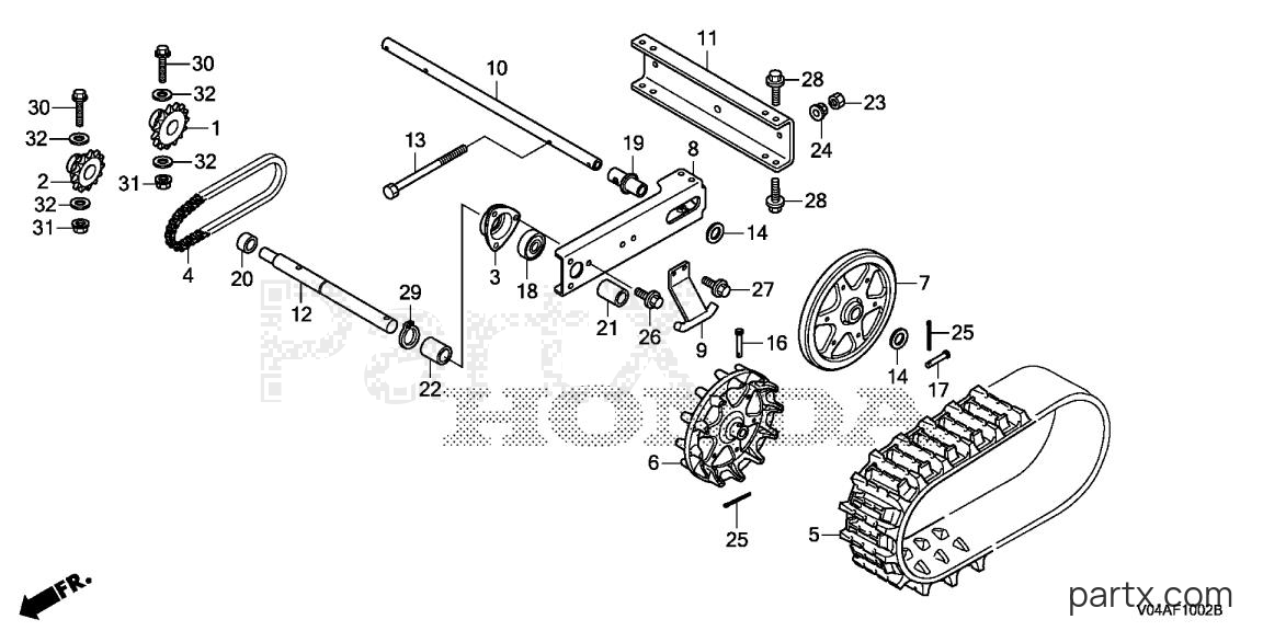 Honda HSS724A AT - CRAWLER (2)