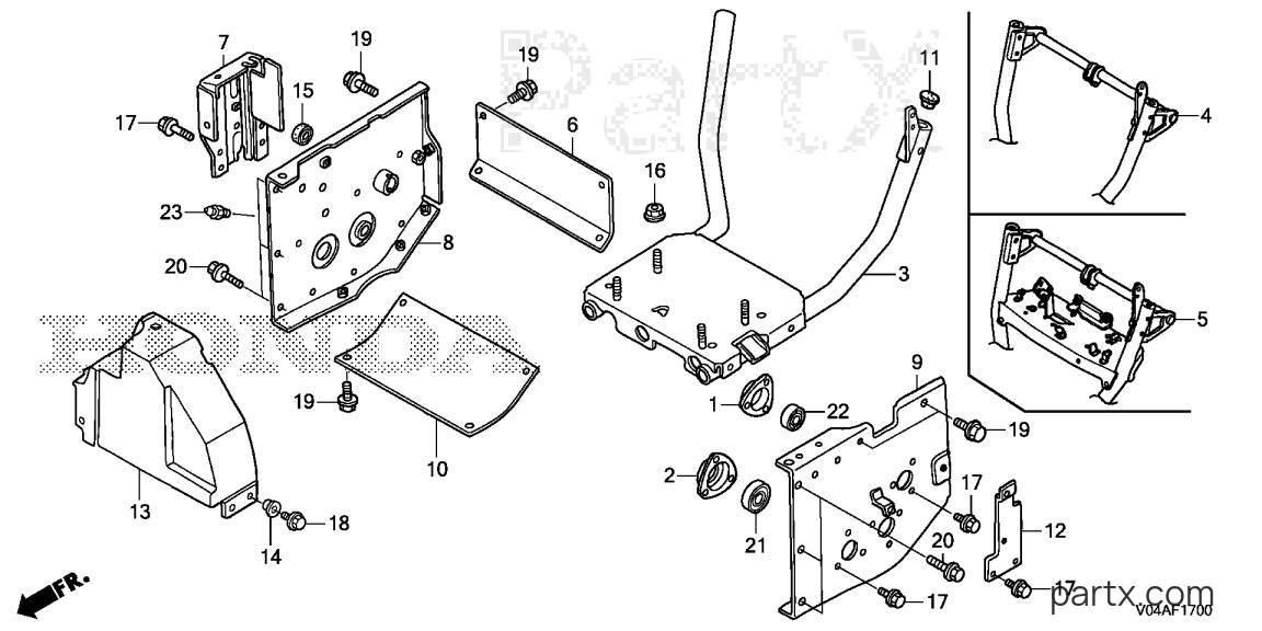 Honda HS724K1 WA - ENGINE BED (1)