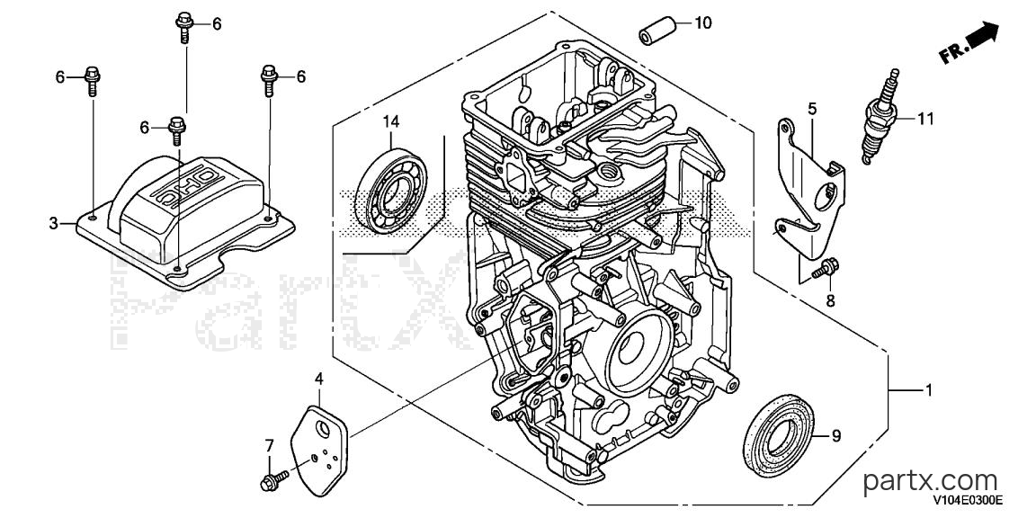 Honda HS720 AA - CYLINDER