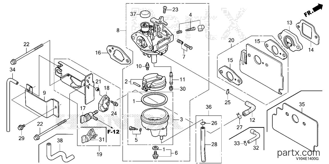 Honda HS520 AA - CARBURETOR
