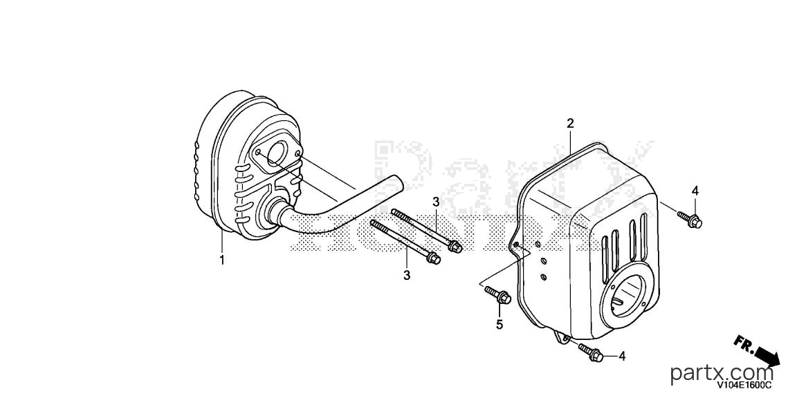 Honda HS520 AA - MUFFLER