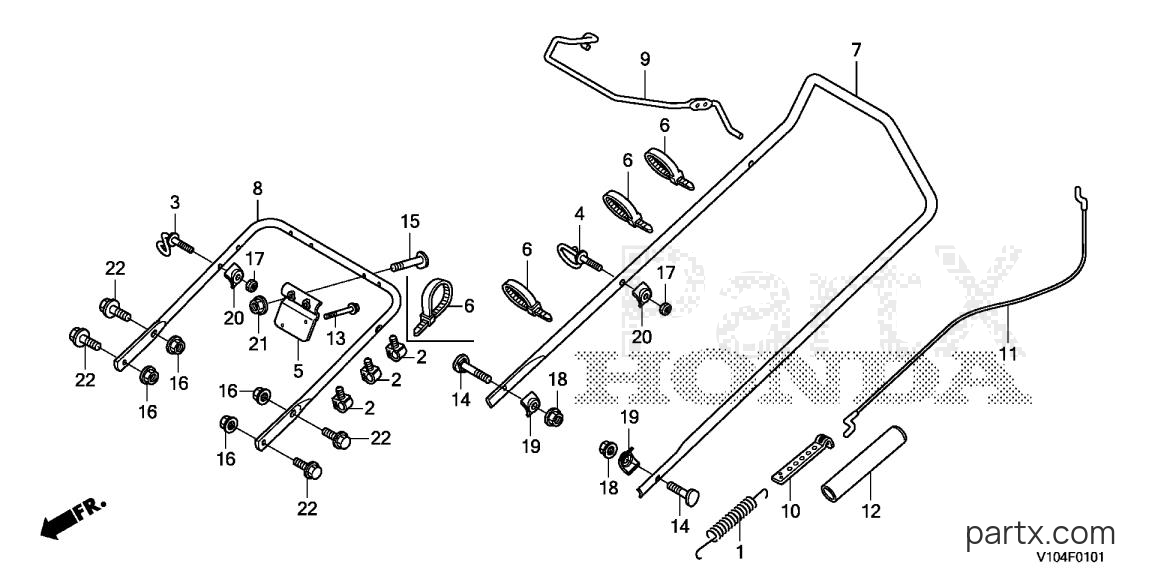 Honda HS720 AMA - HANDLEBAR (HS720)