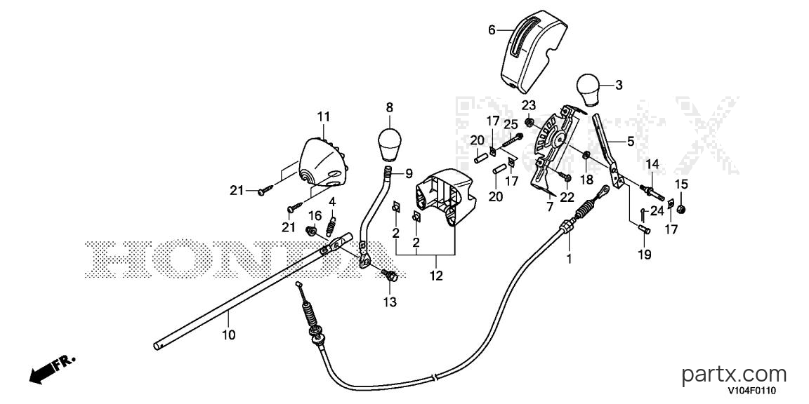 Honda HS720 AA - CONTROL LEVER