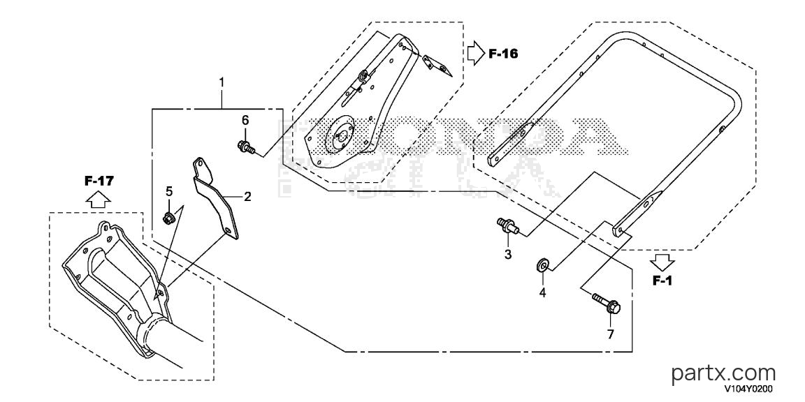 Honda HS720 AMA - HANDLE MOUNT KIT