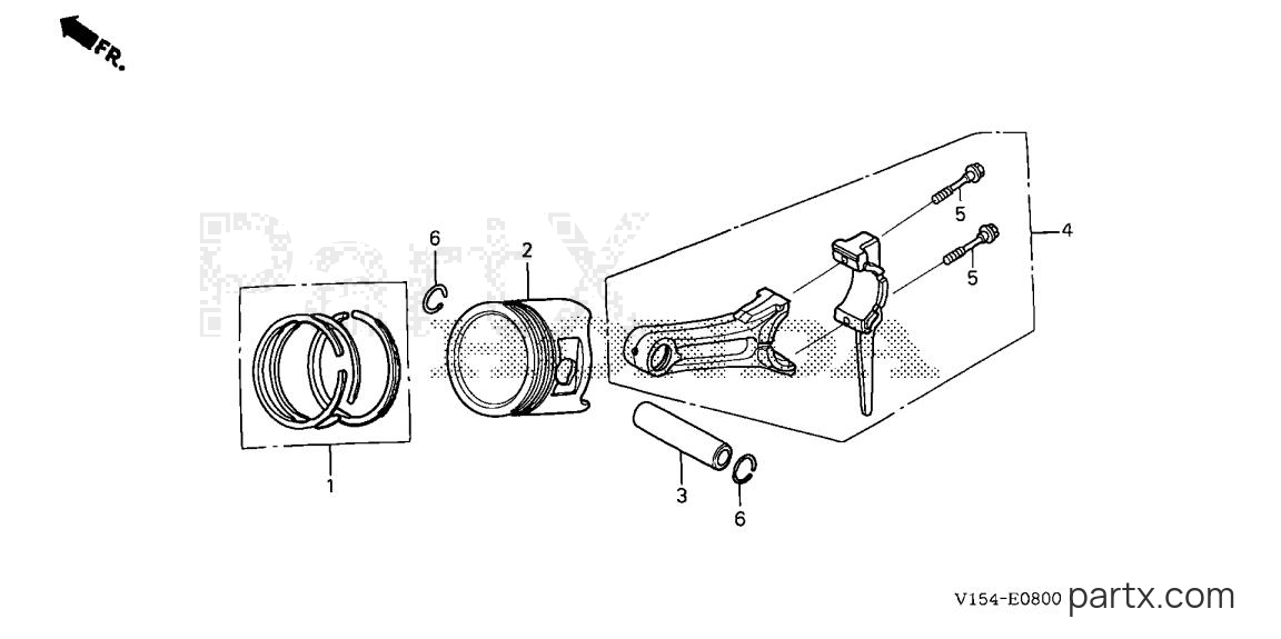 Honda HS1336I A - PISTON