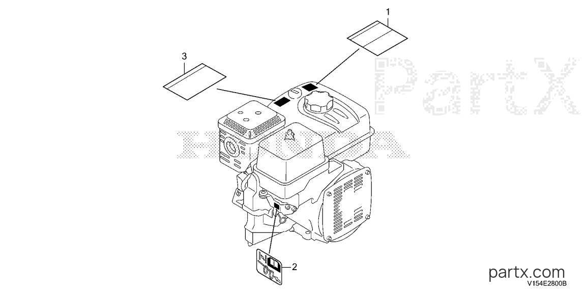 Honda HS1336I A - LABEL