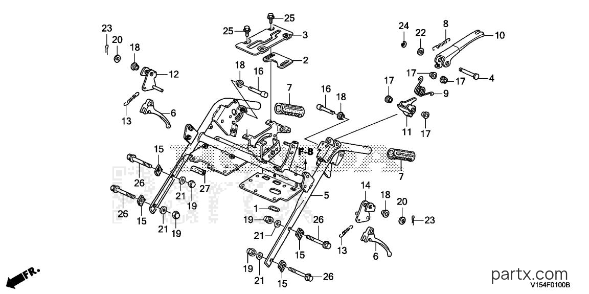 Honda HSM1336IK2 ATDR - HANDLEBAR (UPPER)