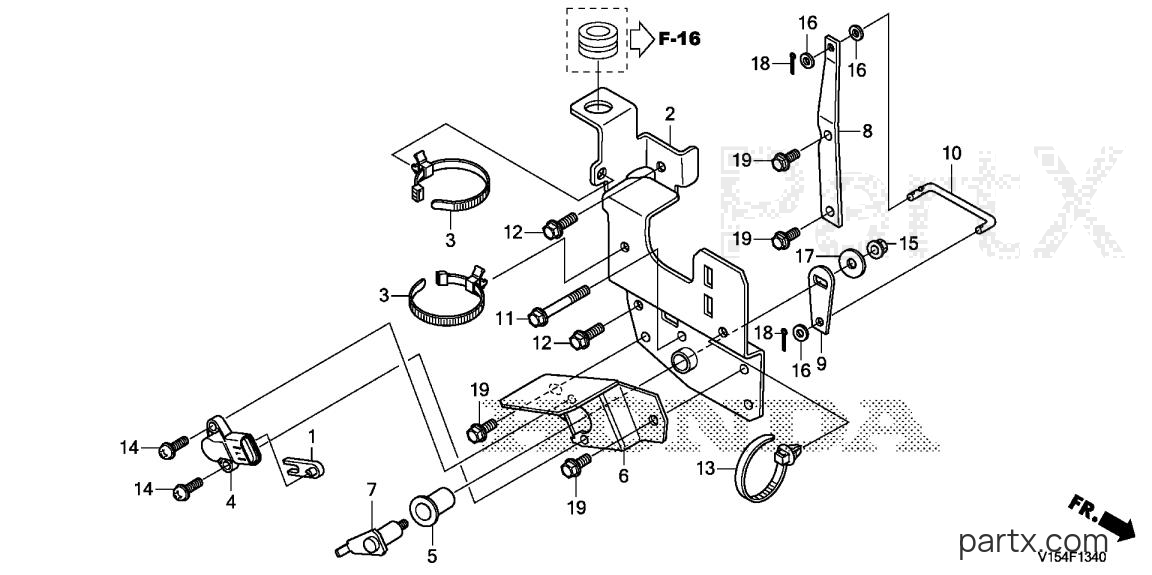 Honda HS1336I A - SENSOR BRACKET