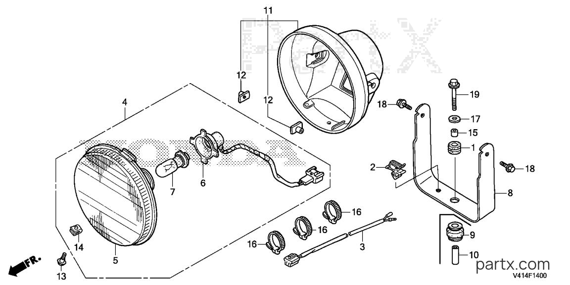 Honda HS928K1 TAS - HEADLIGHT (1)