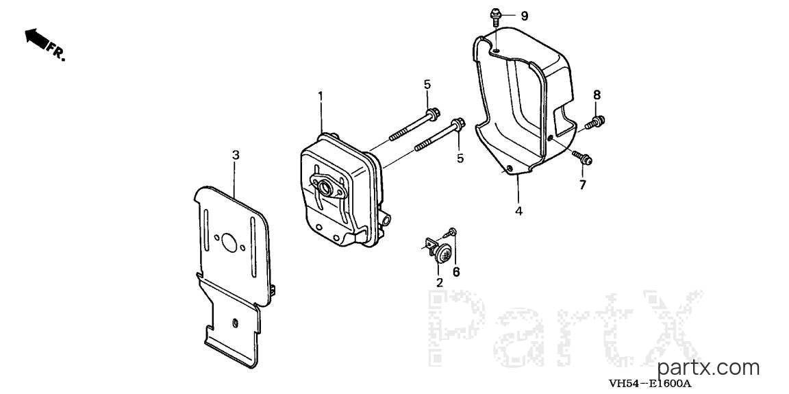 Honda HHE31C A - MUFFLER