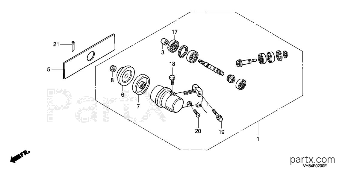 Honda HHE31C A - GEAR CASE