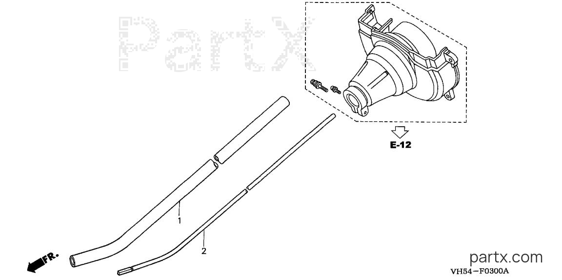 Honda HHE31C A - FRAME PIPE