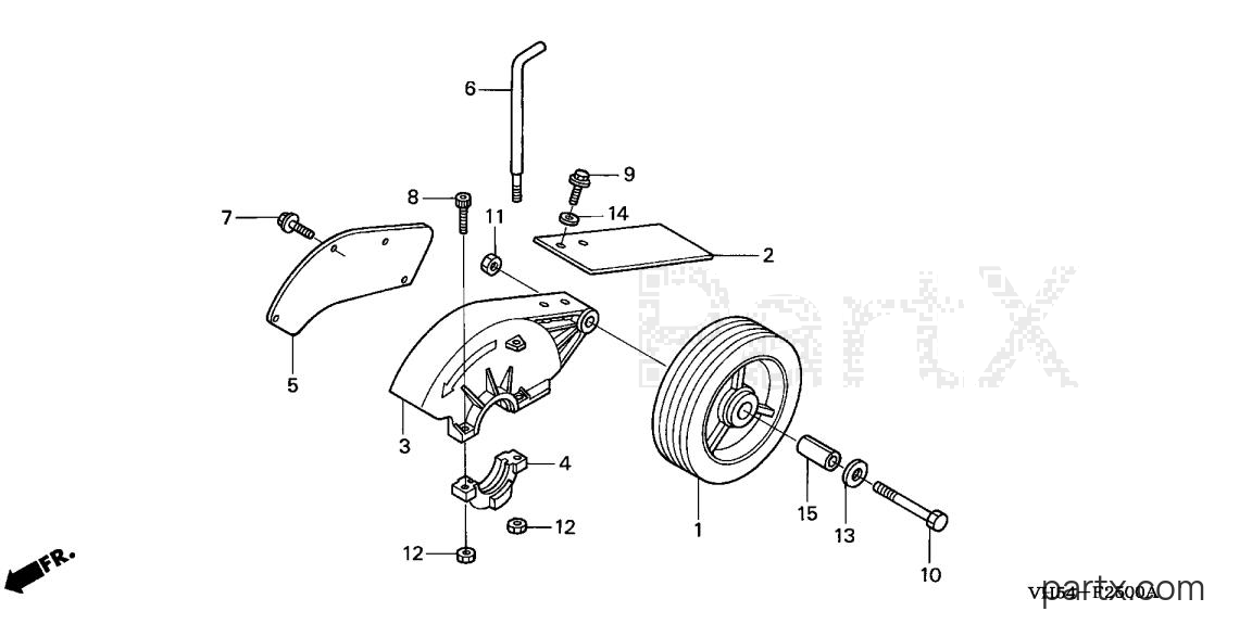 Honda HHE31C A - WHEEL