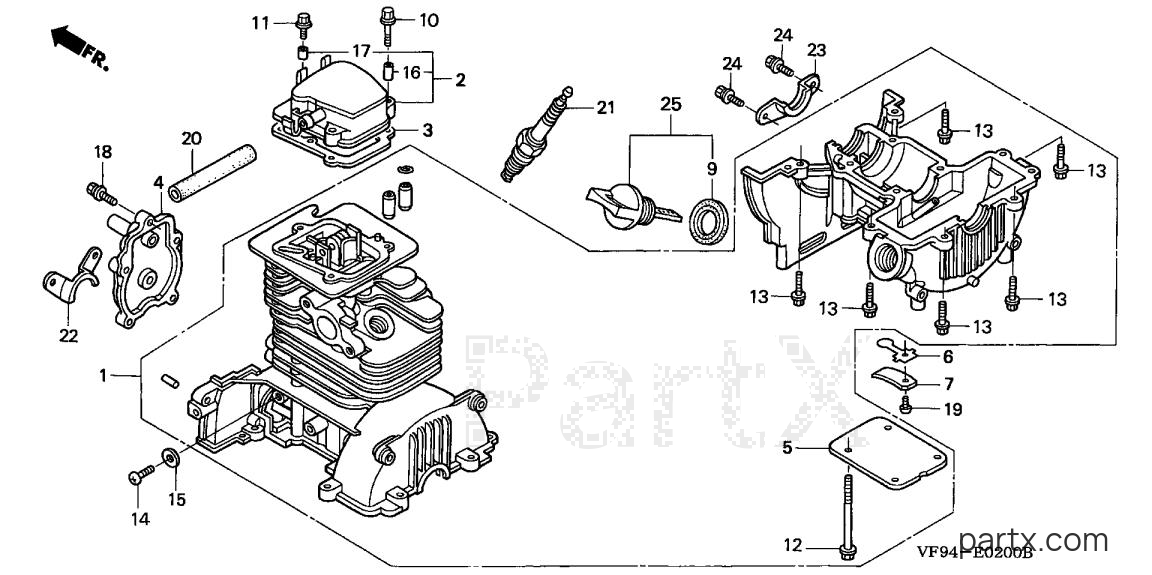Honda UMK431K1 LTA - CRANKCASE
