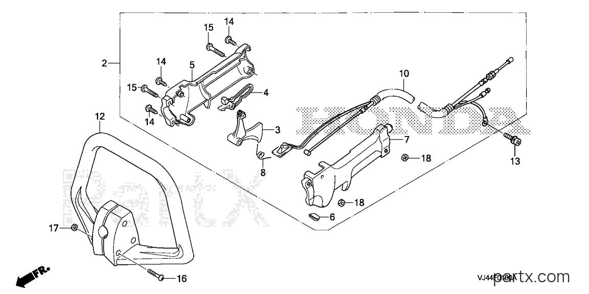 Honda HHT25S LTA - LOOP HANDLE - THROTTLE LEVER
