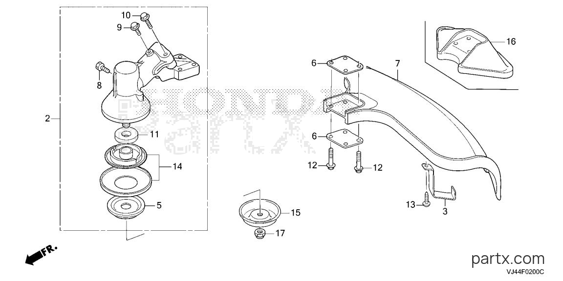 Honda HHT25S LTA - GEAR CASE